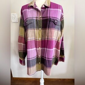 Old Navy XL Plaid Boyfriend Shirt